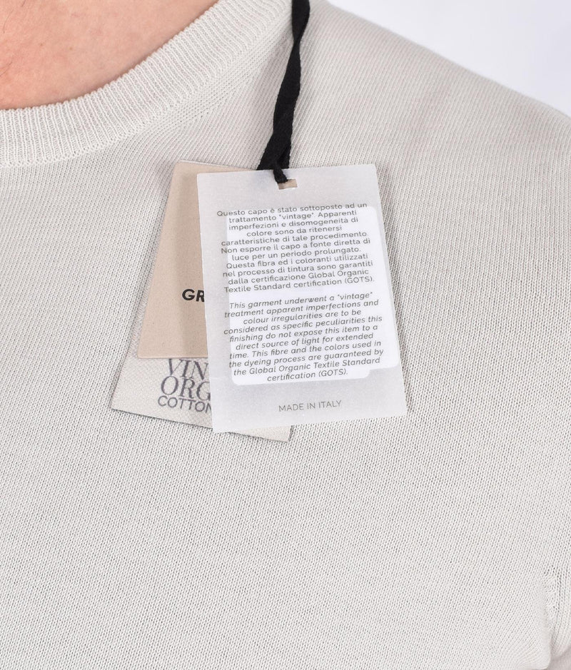 Maglia Gran Sasso mezza manica organic cotton beige sabbia 