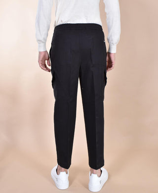 Pantalone Yes London tasconi nero twill XP333702 YES LONDON
