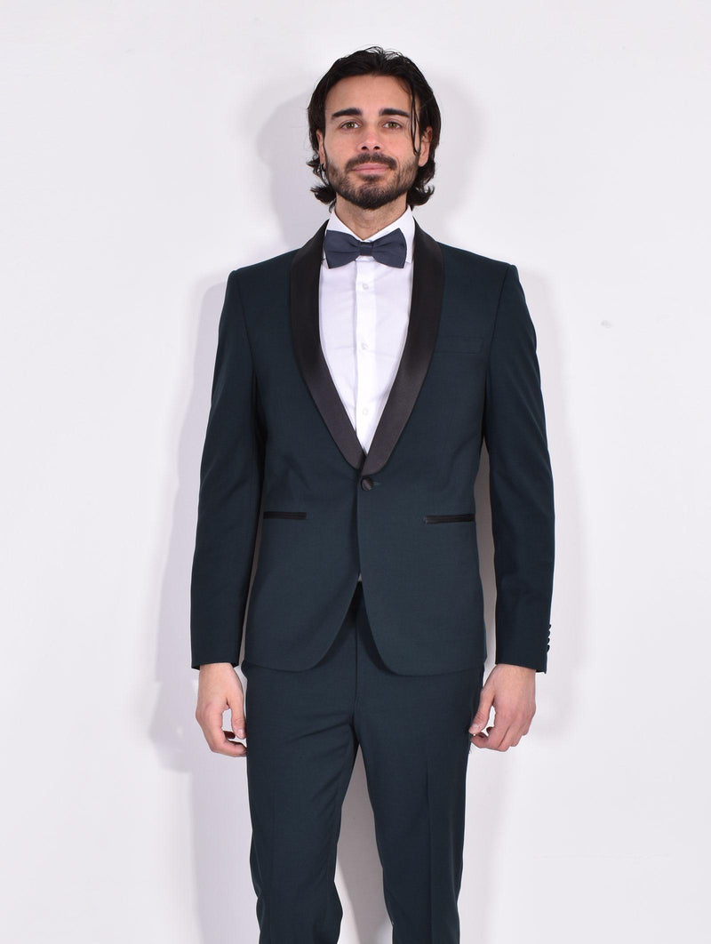 Abito Marcel Morel smoking verde sciallato AB0215-2515 Marcel Morel