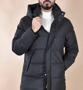 Giubbotto parka Duno Magnus Loro Piana antracite Levico MAGNUS480 DUNO