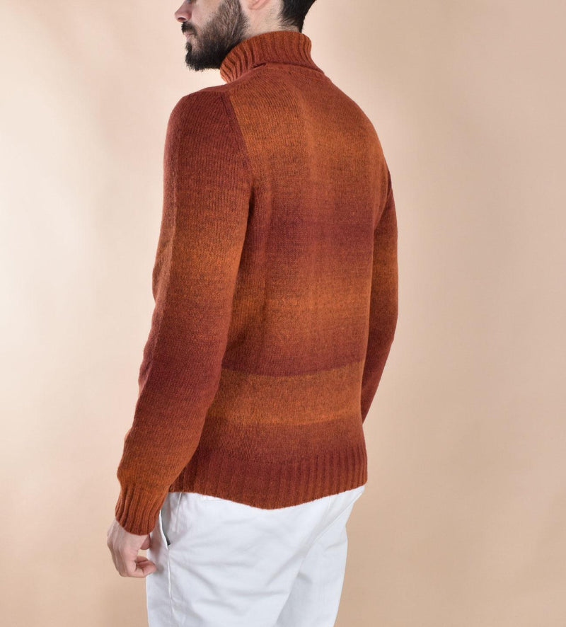 Maglia dolcevita Gran Sasso ruggine sfumature 13868 18900360 GRAN SASSO