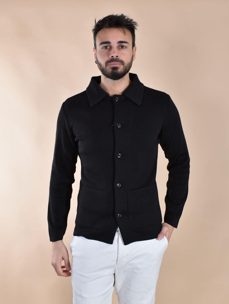 Camicia maglia Officina 36 nero BG6502 OFFICINA 36