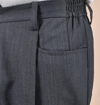 Pantalone Yes London pinces grigio antracite XP331301 YES LONDON