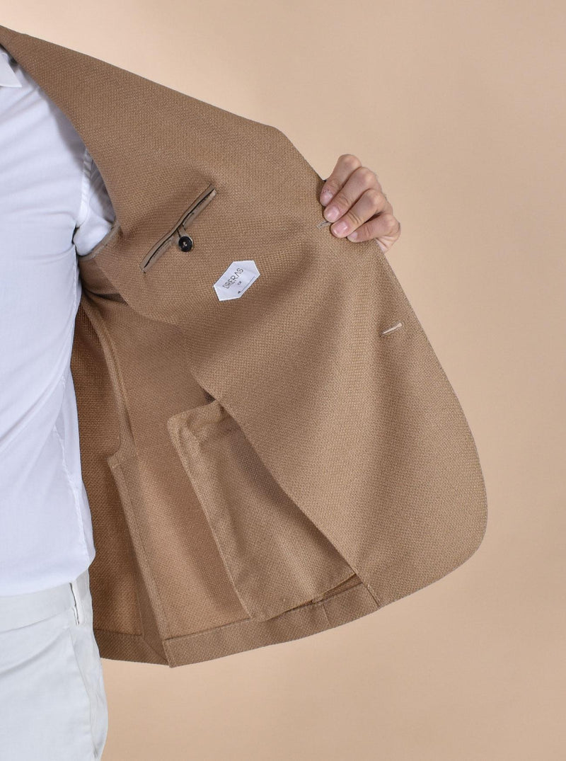 Giacca Breras Milano cammello Aquila lana vergine AQUILAGA470 BRERAS Milano