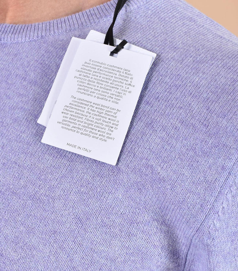 Maglia Gran Sasso cashmere lana glicine 55159 19699713 GRAN SASSO