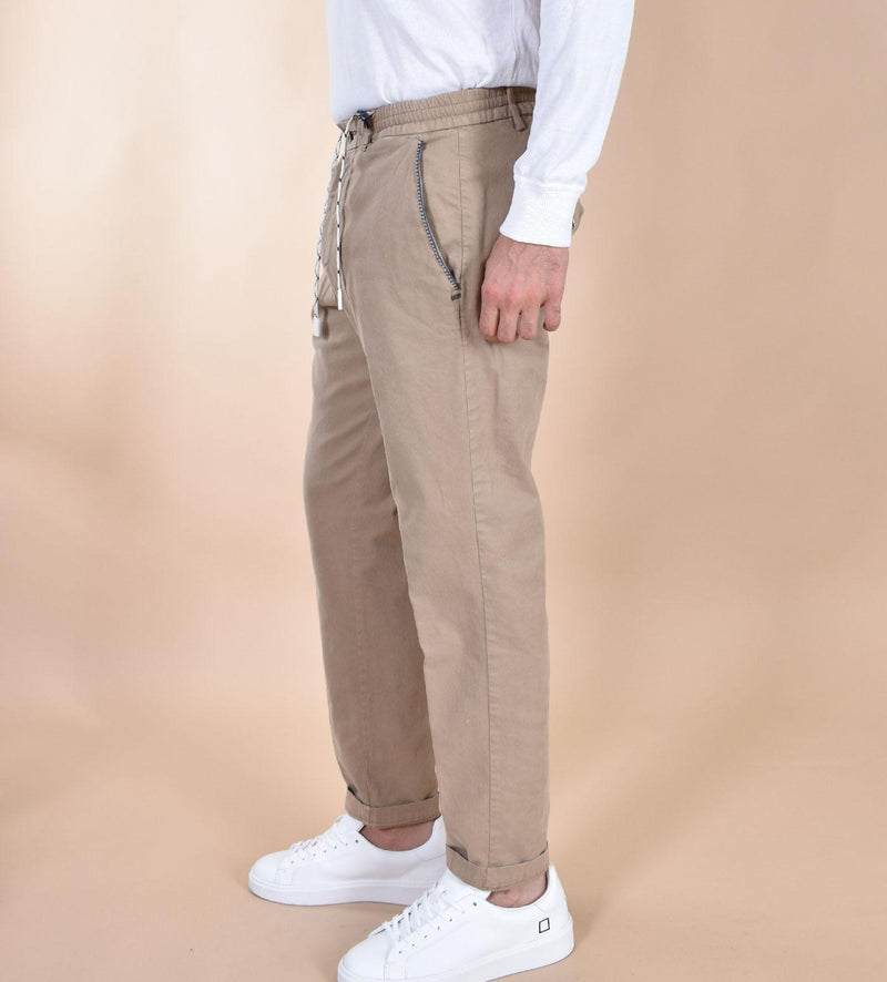 Pantalone BOB beige Run127 coulisse RUN12701 BOB