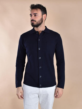 Maglia camicia Daniele Fiesoli blu DF011623 DANIELE FIESOLI