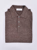 Polo Gran Sasso lino marrone