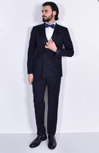 Abito Tagliatore doppiopetto smoking blu fresco lana SFBR10A01 SFBR10A015014 TAGLIATORE