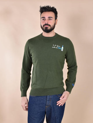 Maglia Mc2 Saint Barth verde sta vodka 0349552 MC2 SAINT BARTH